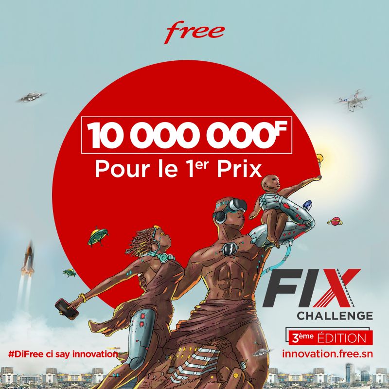 Free lance en jeu  10.000.000 Fcfa et un accompagnement professionnel personnalisé pour les porteurs de projets à travers cette édition du #FixChallenge3.