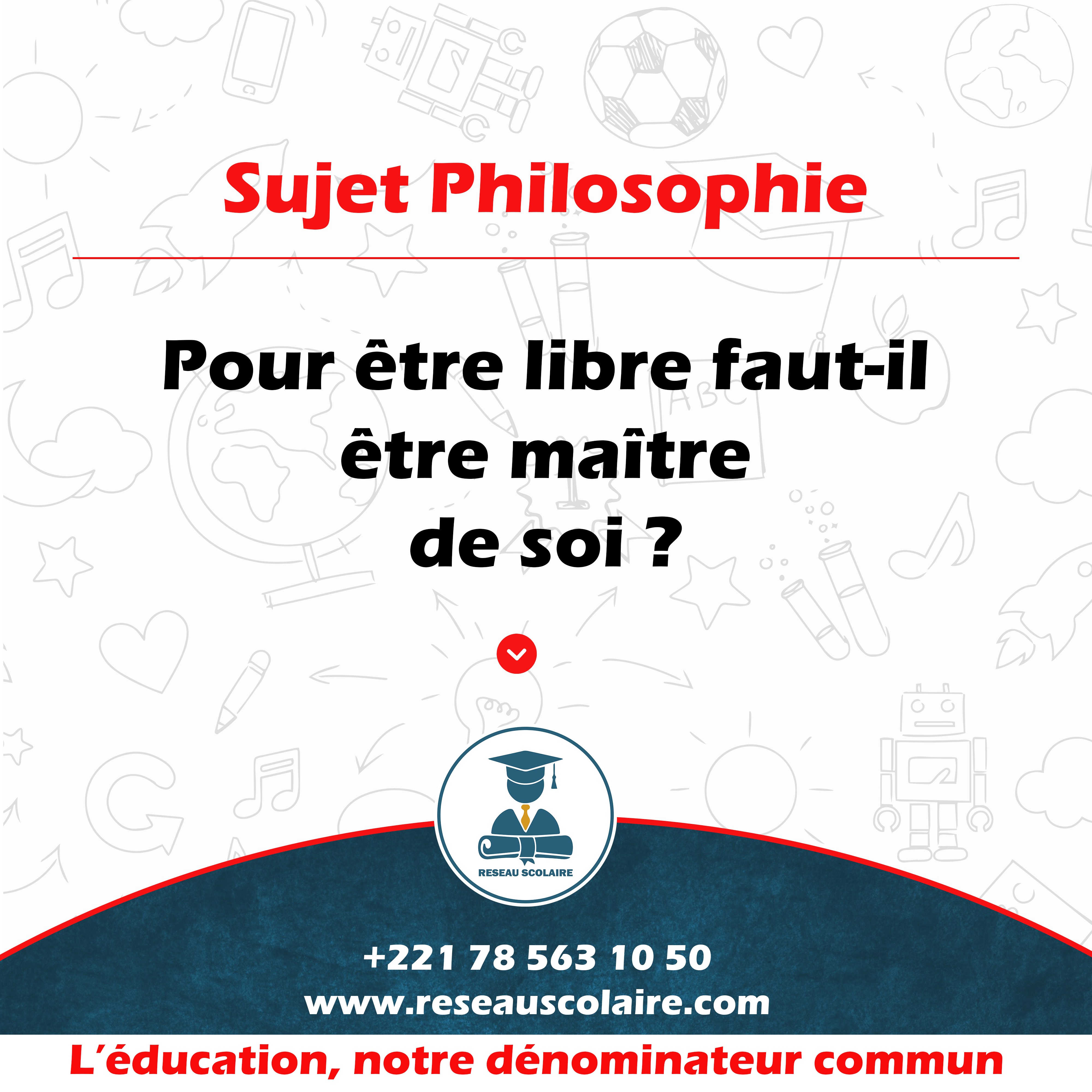 Pour être libre faut-il être maître de soi ?