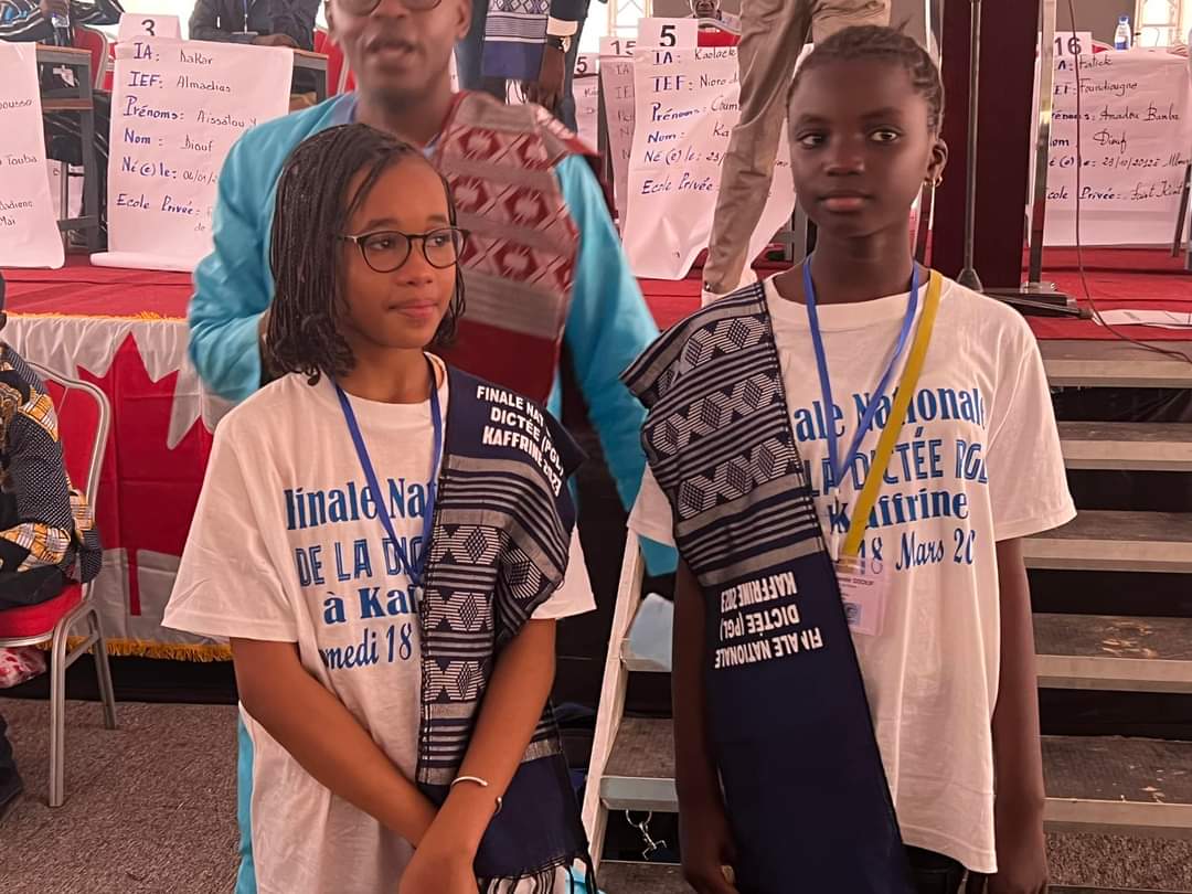 Vainqueurs au niveau national avec 0 faute, Ishaga Diallo et Yandé Diouf vont représenter le Sénégal au Canada.