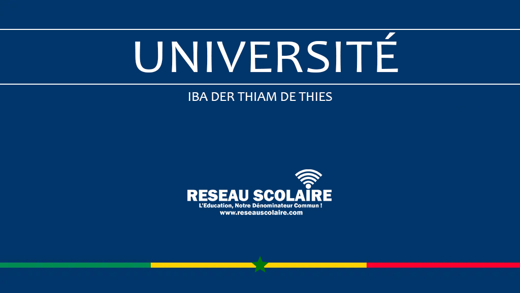 Avis de concours : Licence professionnelle en géométrie-topographie (Bac+2) - Université Iba Der Thiam de Thiès