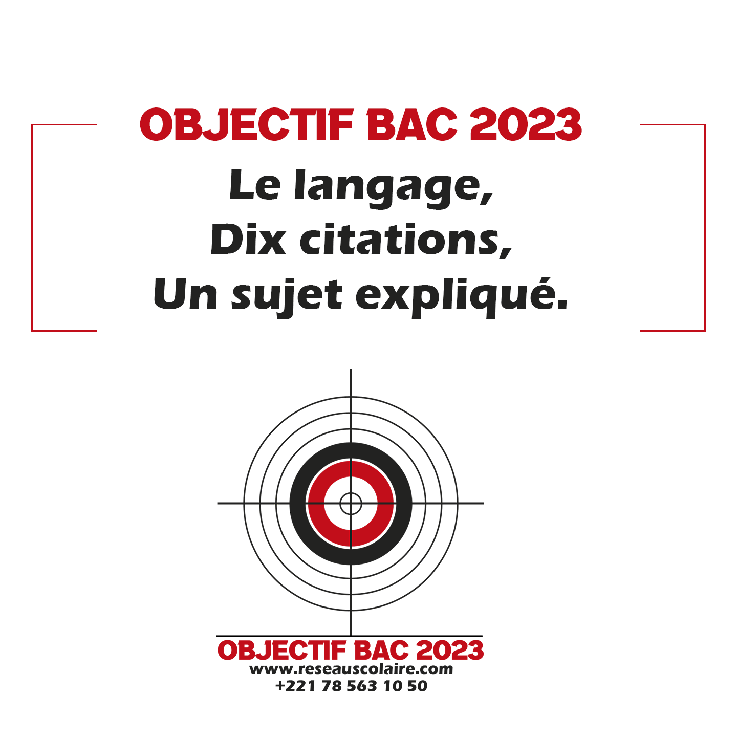 Objectif bac 2023 : 07 – Le langage.
