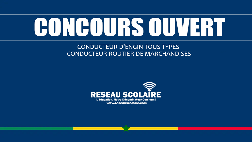 26. CONCOURS CONDUCTEUR D’ENGIN TOUS TYPES - CONDUCTEUR ROUTIER DE MARCHANDISES