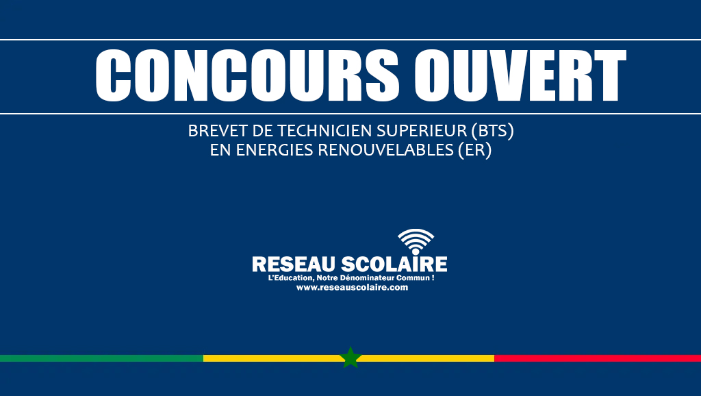 8. CONCOURS 2023 BREVET DE TECHNICIEN SUPERIEUR (BTS) EN ENERGIES RENOUVELABLES (ER)