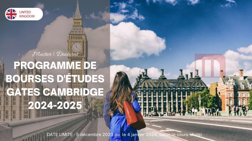 BOURSES D’ÉTUDES GATES CAMBRIDGE 2024-2025