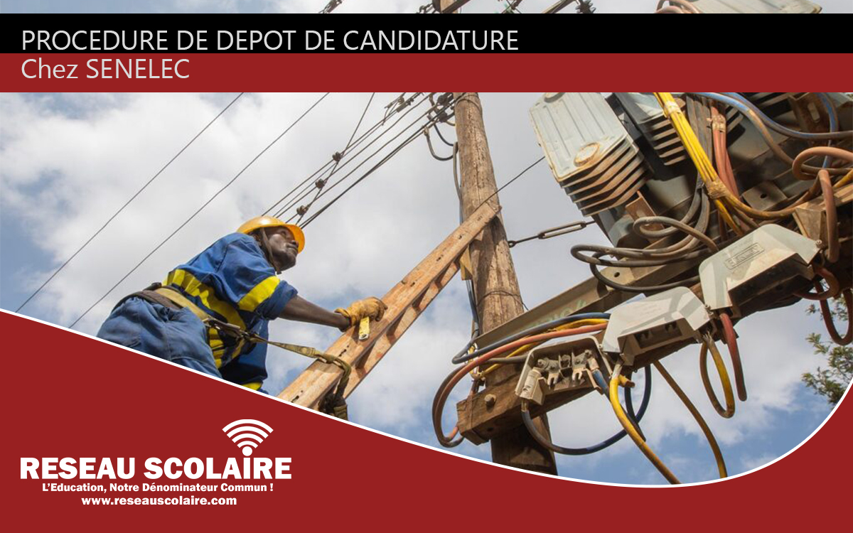 Procédure de dépôt de candidature pour un emploi ou un stage chez Sénélec