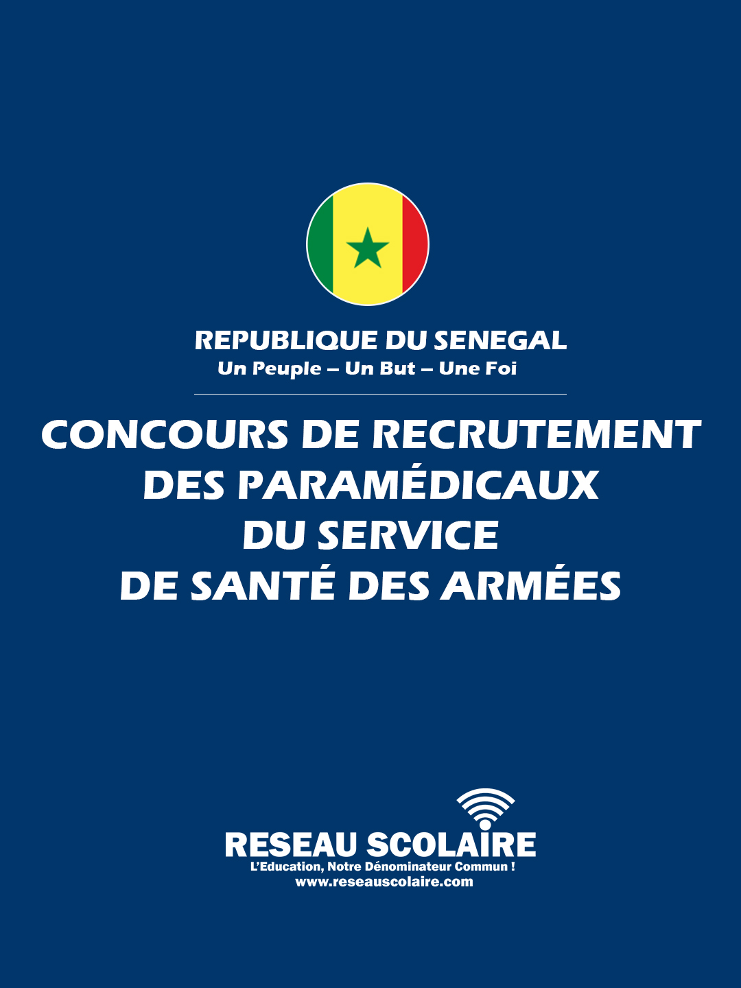Ouverture Concours de recrutement des paramédicaux du Service de santé des Armées, (8 promotion), session 2024