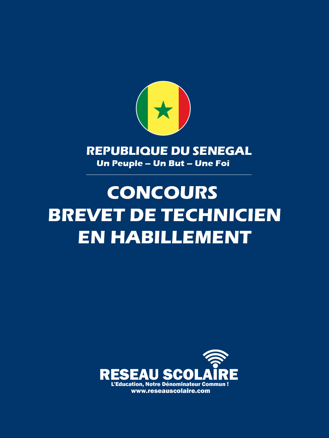 CONCOURS BREVET DE TECHNICIEN (BT) HABILLEMENT 2024