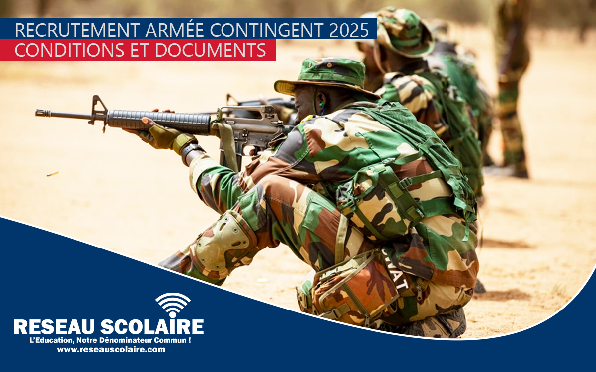 Recrutement pour le Contingent de l'Armée 2025 : Conditions et Documents Requis"