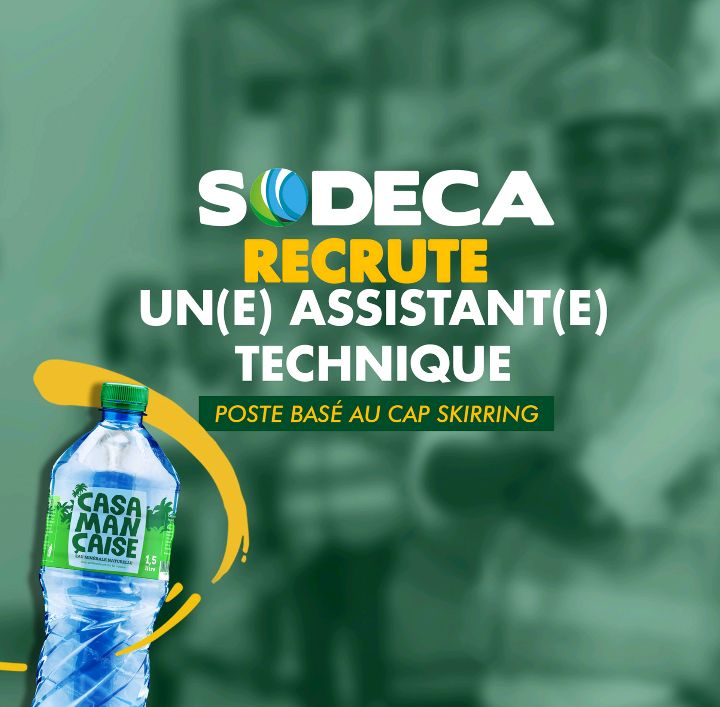 SODECA / La « Casamançaise » un(e) Assistant(e) Technique