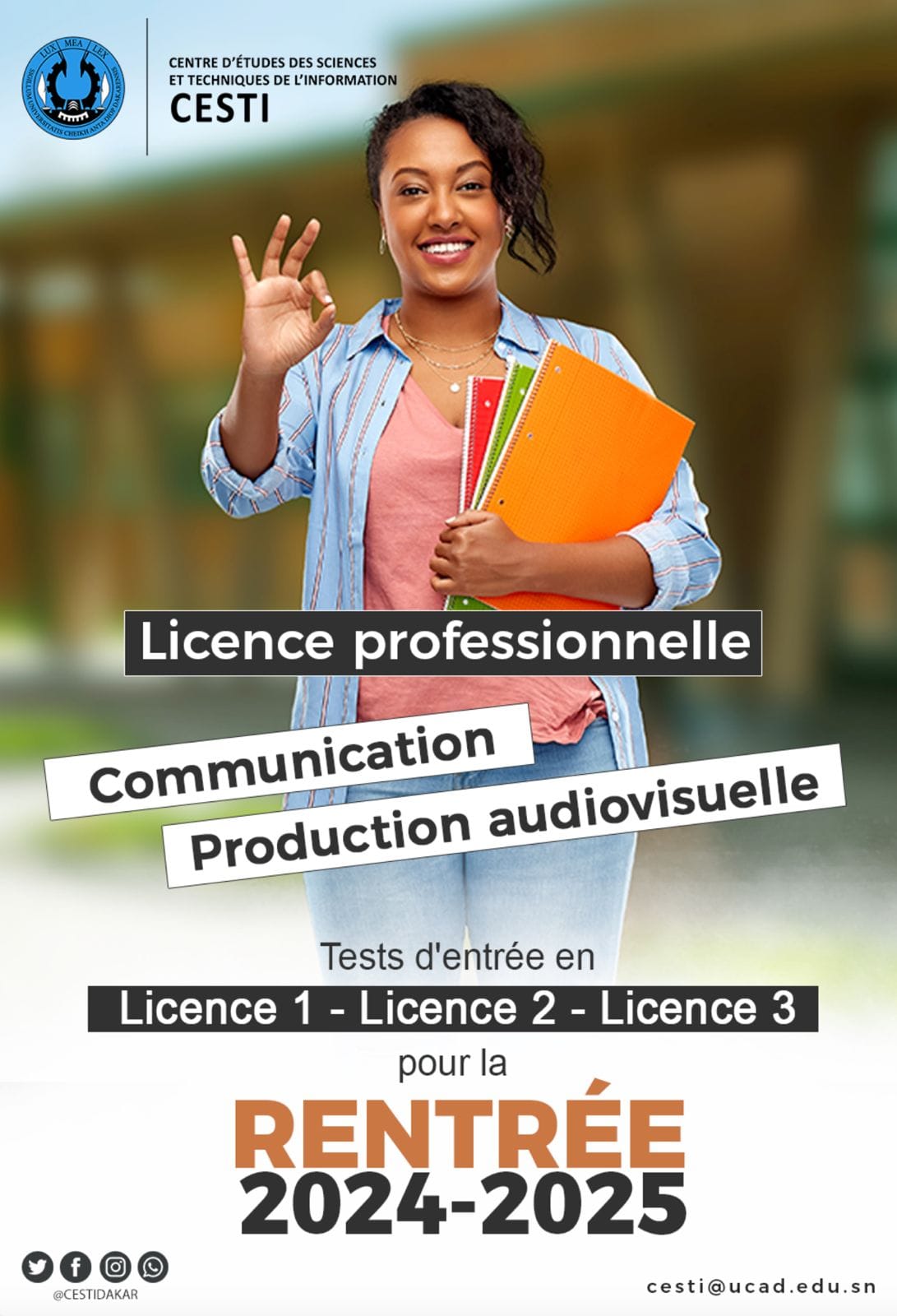Appel à candidature CESTI pour les Licences en Communication et Productions Audiovisuelles