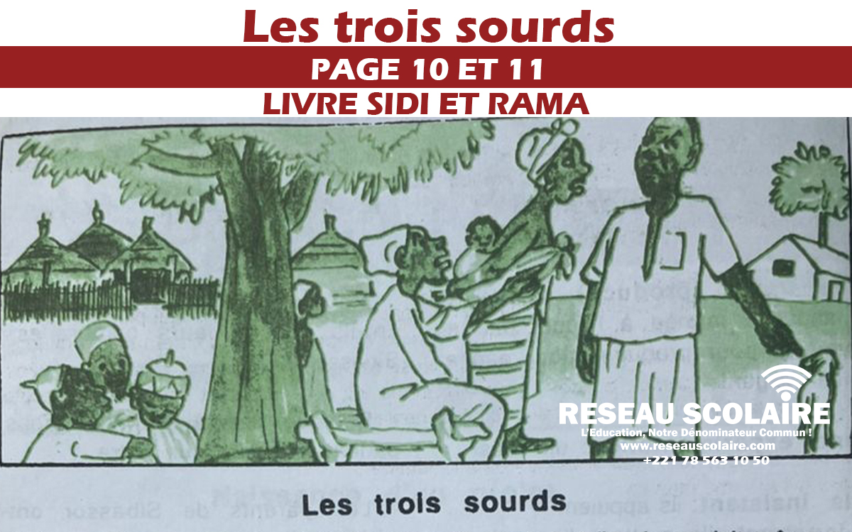 Les trois sourds extrait du Livre Sidi et Rama