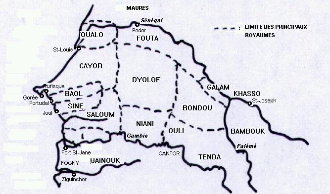 Les royaumes du Sénégal et alentours
