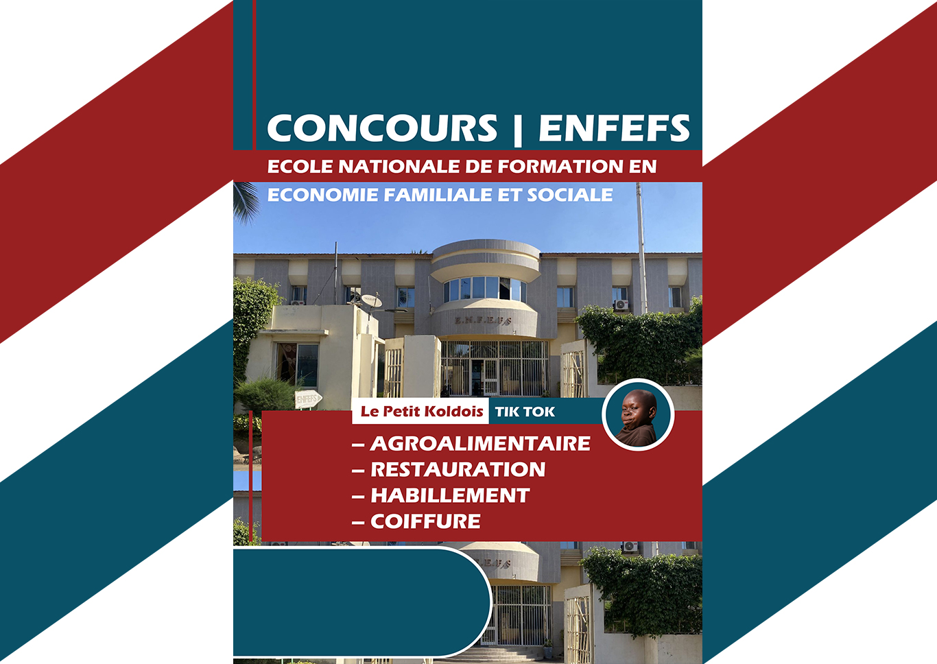 Concours d'entrée à l'École Nationale de Formation en Économie Familiale et Sociale | ENFEFS