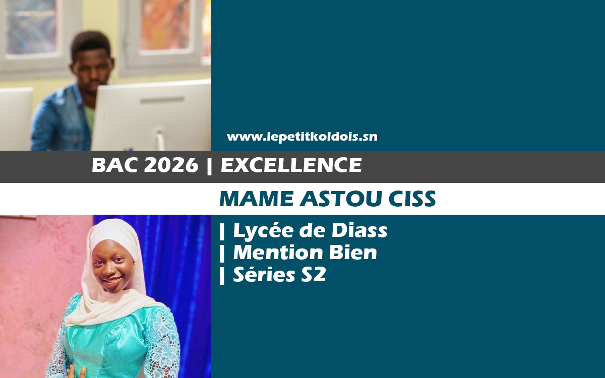 EXCELLENCE AU BAC 2026 | UNE CHAMPIONNE À DIASS !